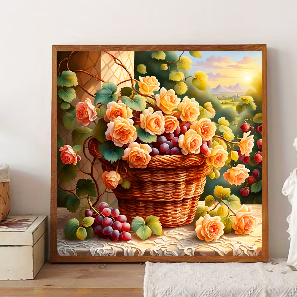 Flower Diamond Painting Kit Fu - đánh giá và giá Photo Mosaic Print