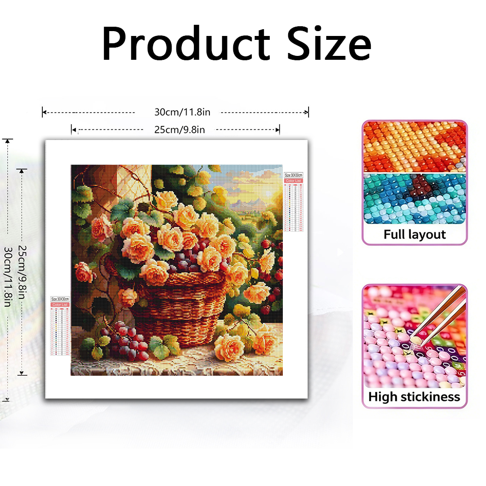 Flower Diamond Painting Kit Fu - đánh giá và giá Photo Mosaic Print