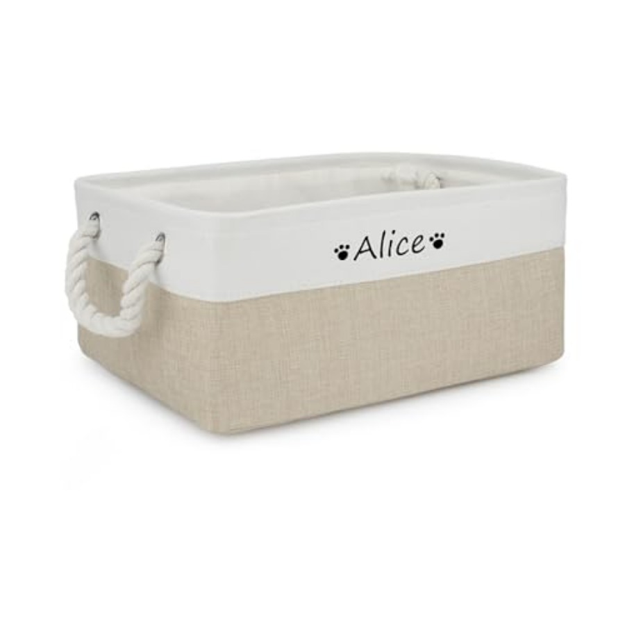 Dog Toy Basket, Dog Toy Bin Bo - đánh giá và giá Personalized Name Box
