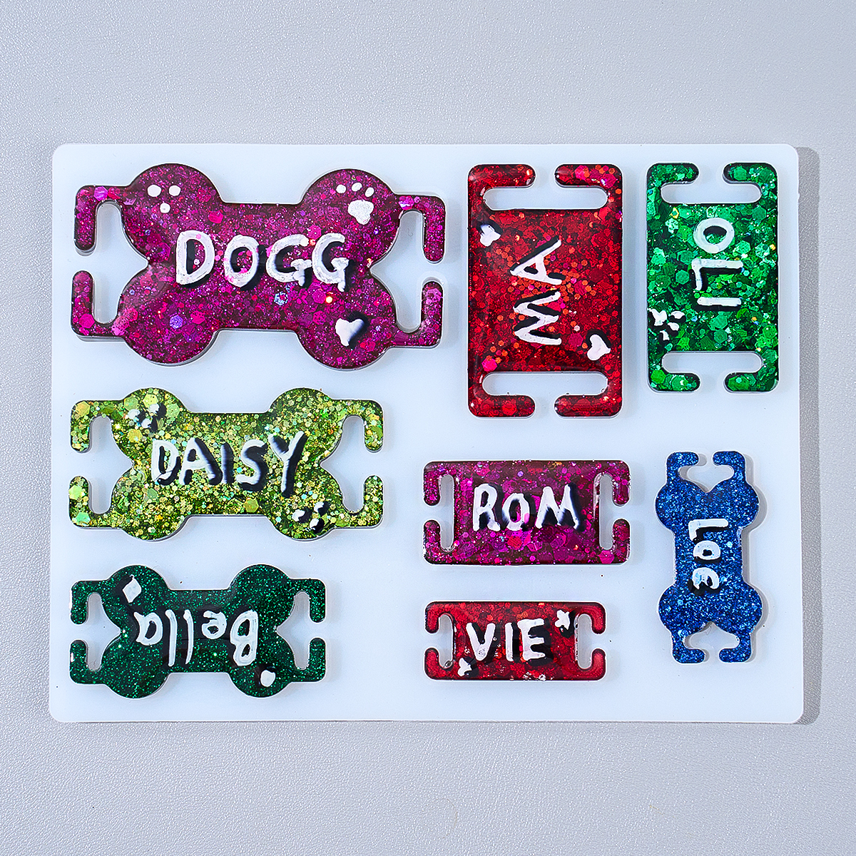 DIY Cat Dog ID Tag Silicone Mo - đánh giá và giá Pet Portrait Custom