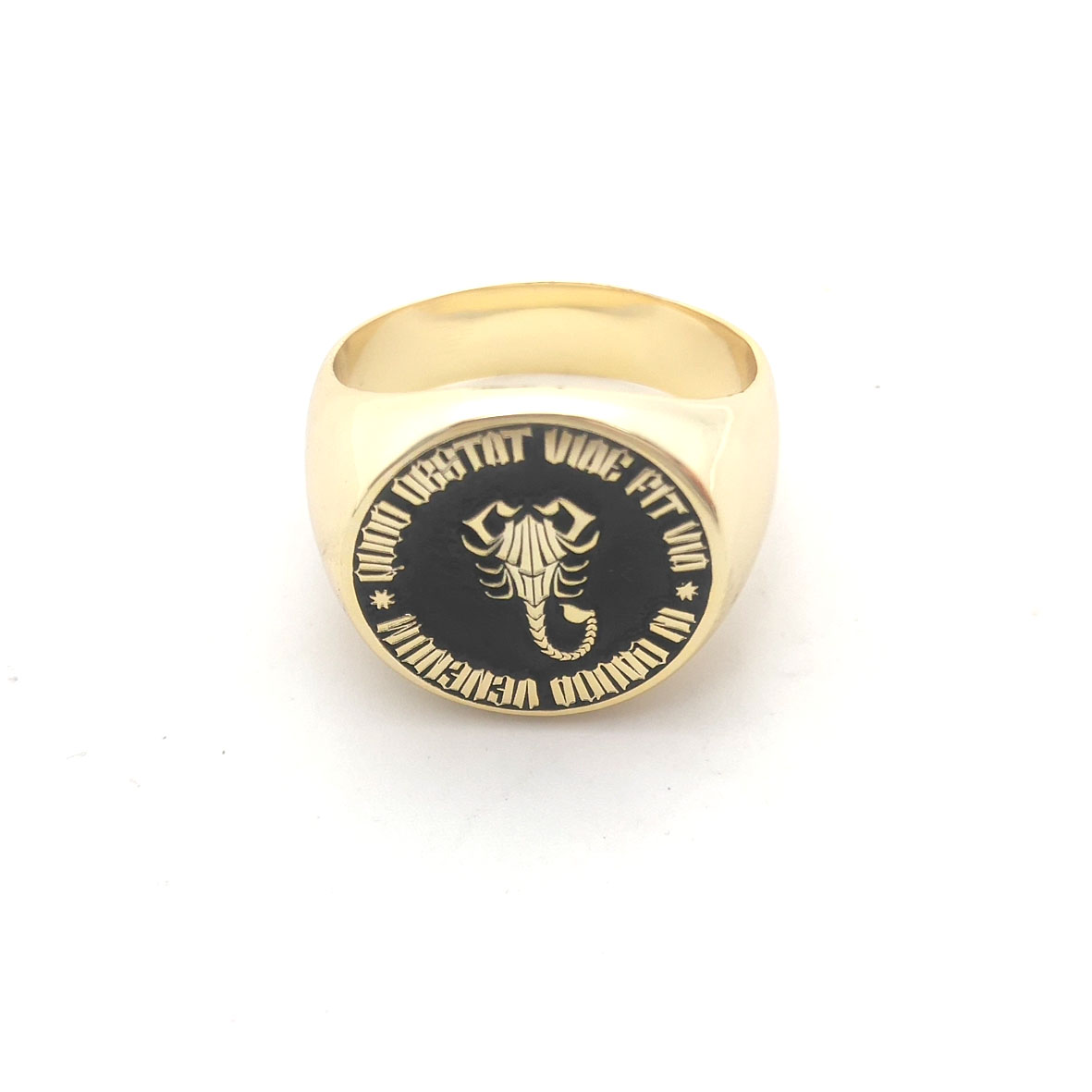 Custom Engraved 17mm Round Top - đánh giá và giá Initial Ring Custom
