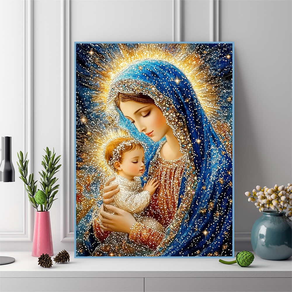 1PC frameless  Diamond Embroid - đánh giá và giá Photo Mosaic Print