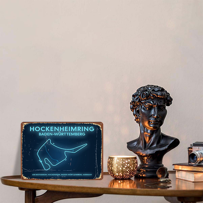 Hockenheimring Circuit Neon Ma - đánh giá và giá Custom Map Poster