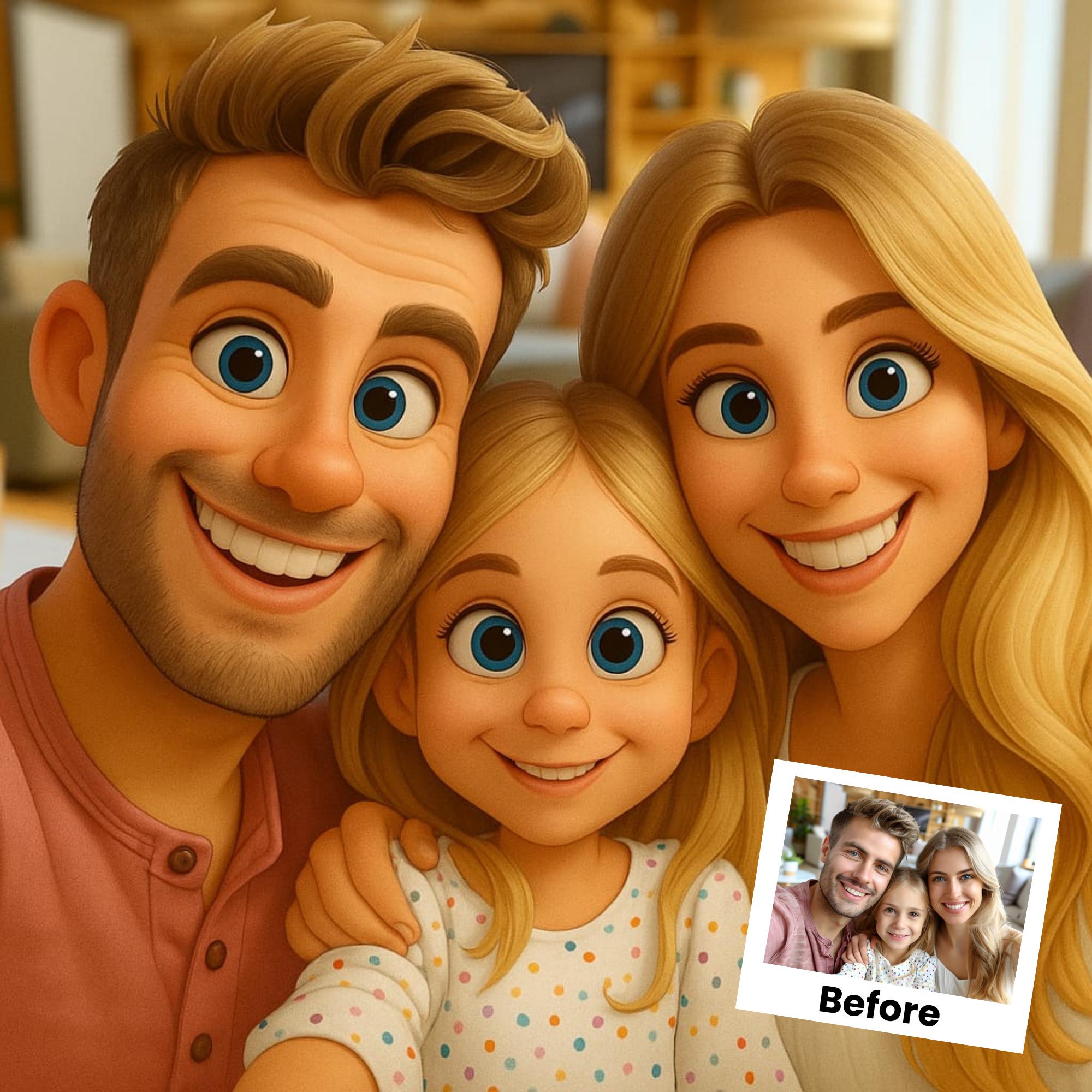 Custom Cartoon style portrait  - đánh giá và giá Pet Portrait Custom