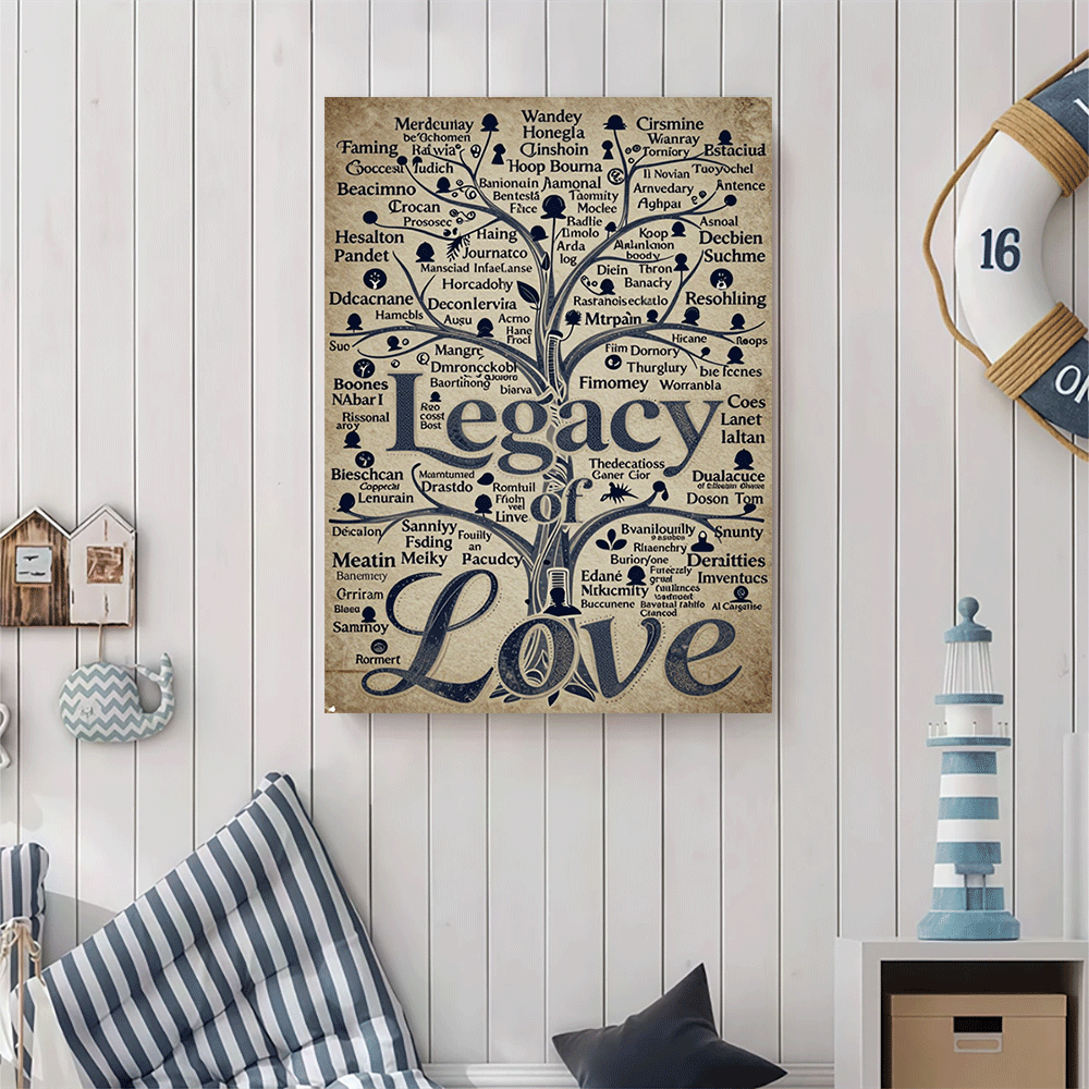 1PC-Unframed Canvas poster wal - đánh giá và giá Family Tree Print