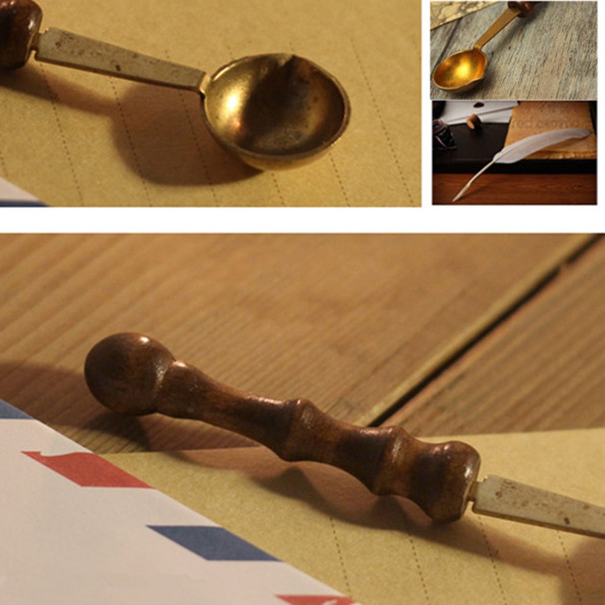 Premium Wood Handle Copper Wax - đánh giá và giá Wax Seal Letter Kit