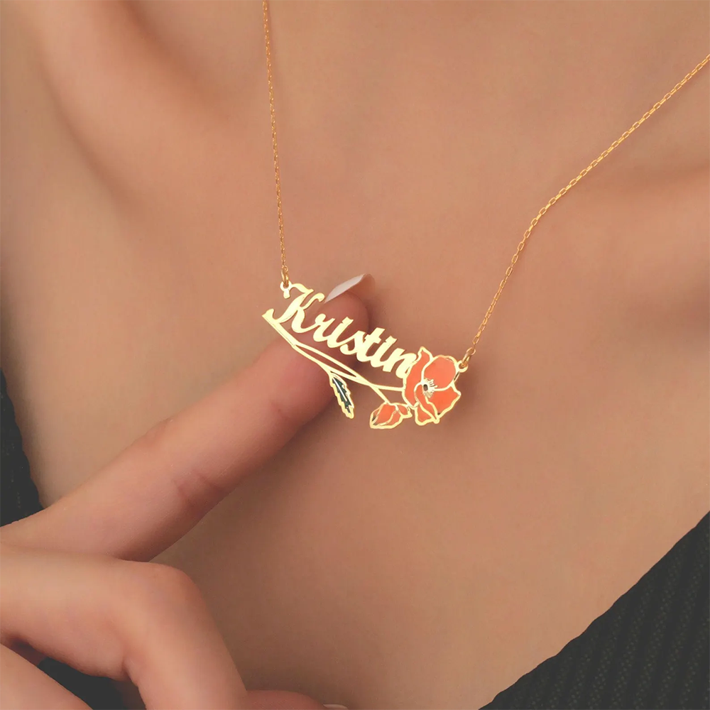 Personalized Colorfuls Birth F - đánh giá và giá Name Necklace Custom