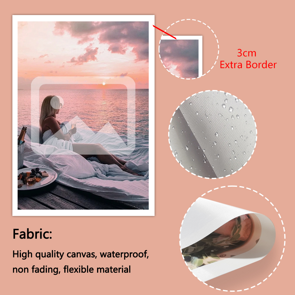 1 customized photo canvas, opt - đánh giá và giá Engraved Wood Frame