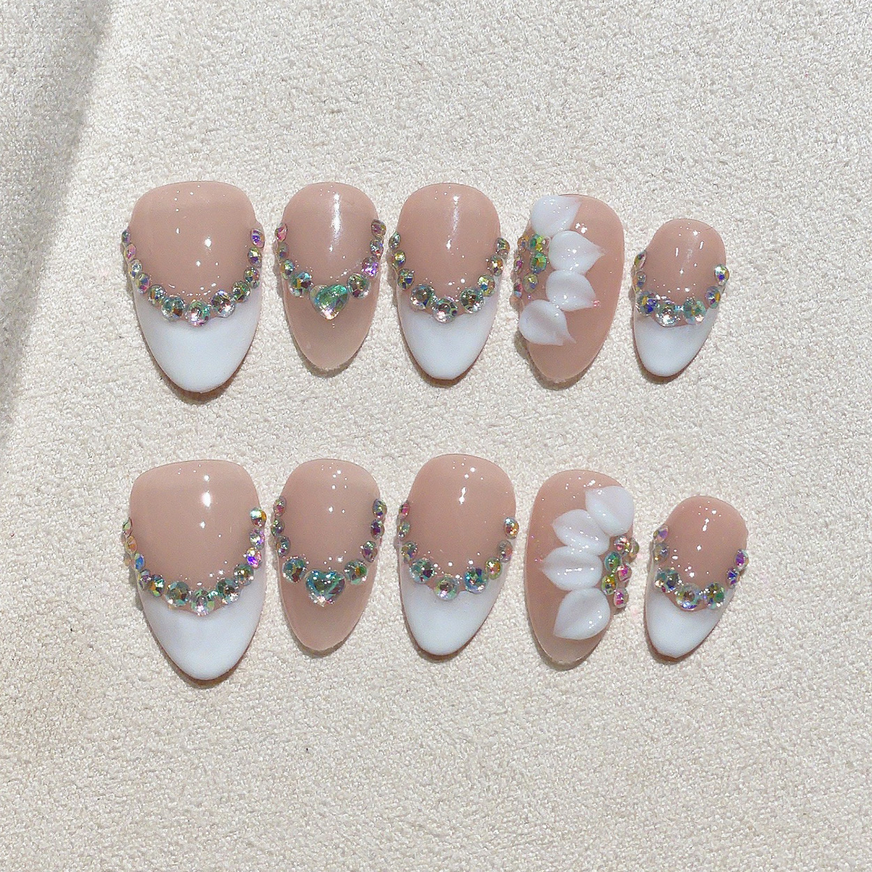 10pcs Short Almond Handmade Pr - đánh giá và giá Pressed Flower Art