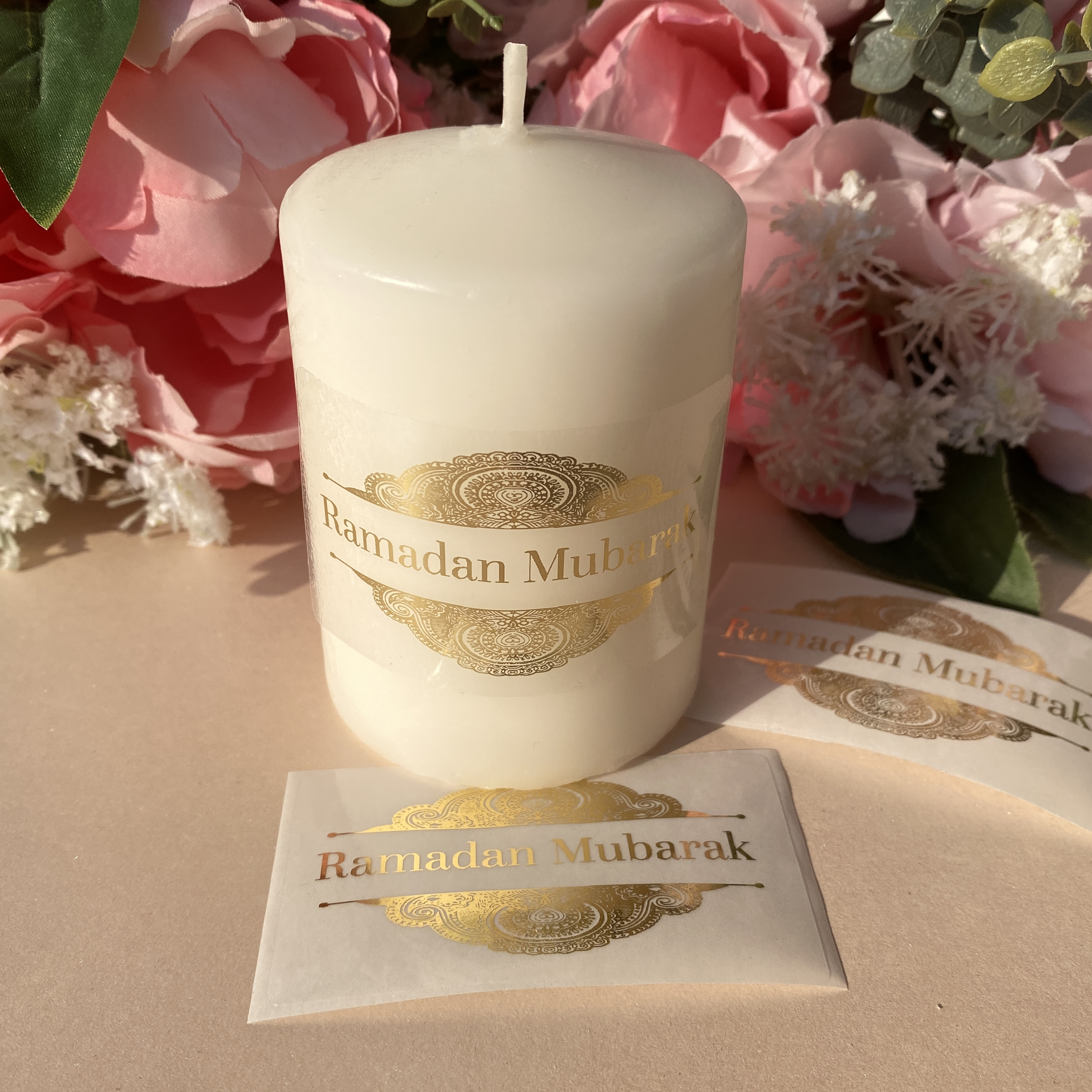 30 Ramadan Mubarak Crescent St - đánh giá và giá Personalised Candle Label