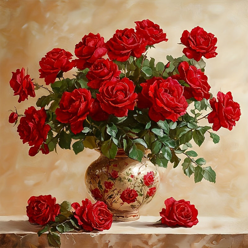 Rose Diamond Painting Full Squ - đánh giá và giá Photo Mosaic Print