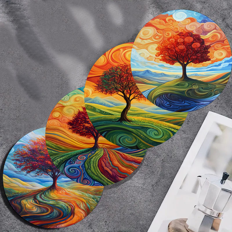 4 tree print coasters, suitabl - đánh giá và giá Family Tree Print