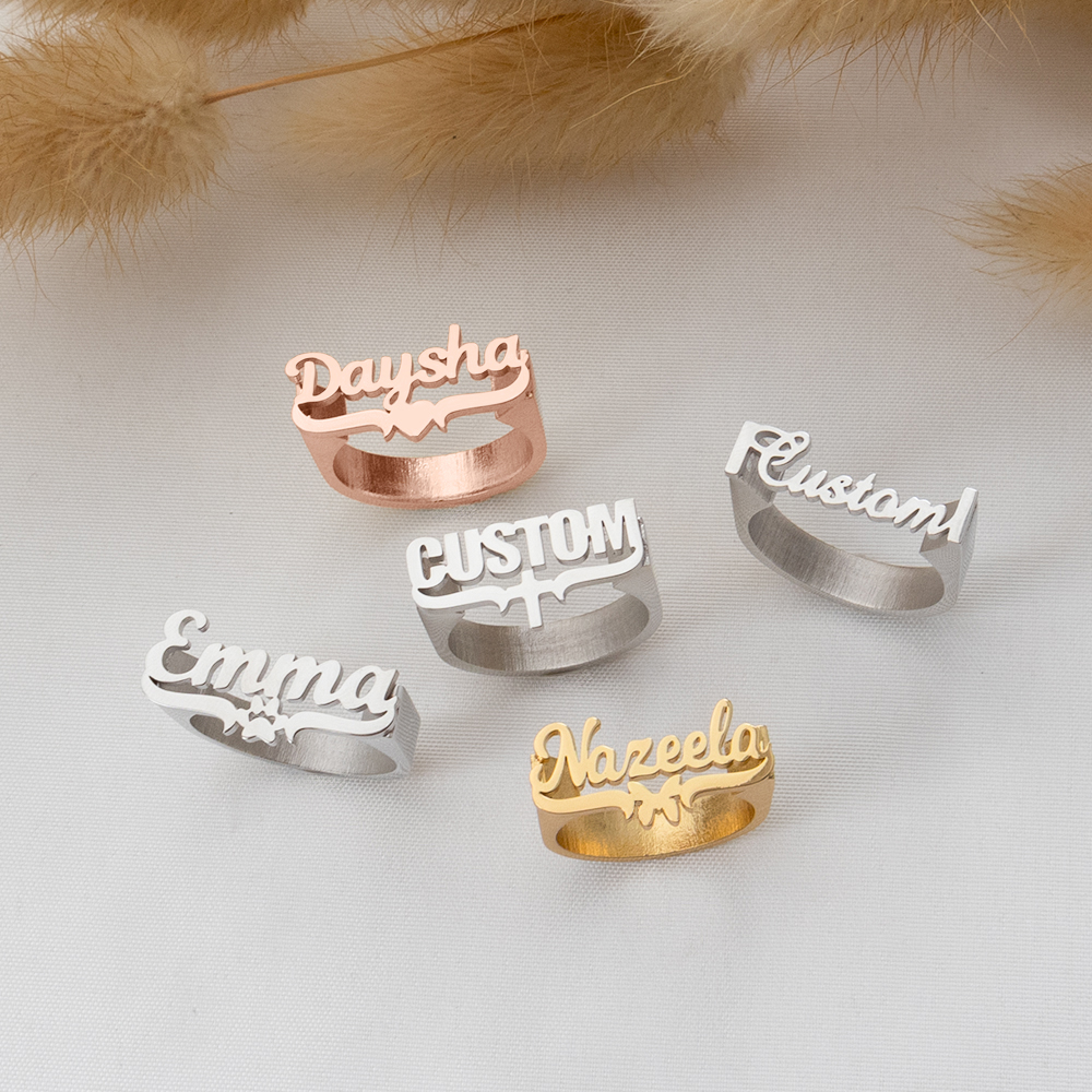Customized Name Rings, Persona - đánh giá và giá Initial Ring Custom