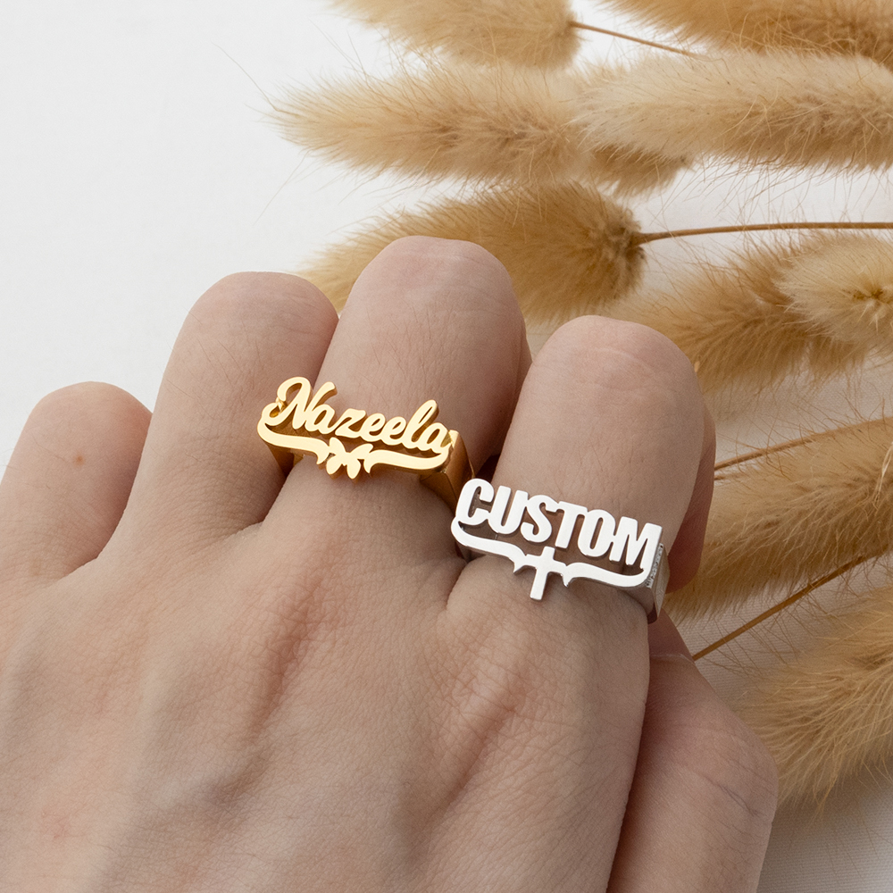 Customized Name Rings, Persona - đánh giá và giá Initial Ring Custom