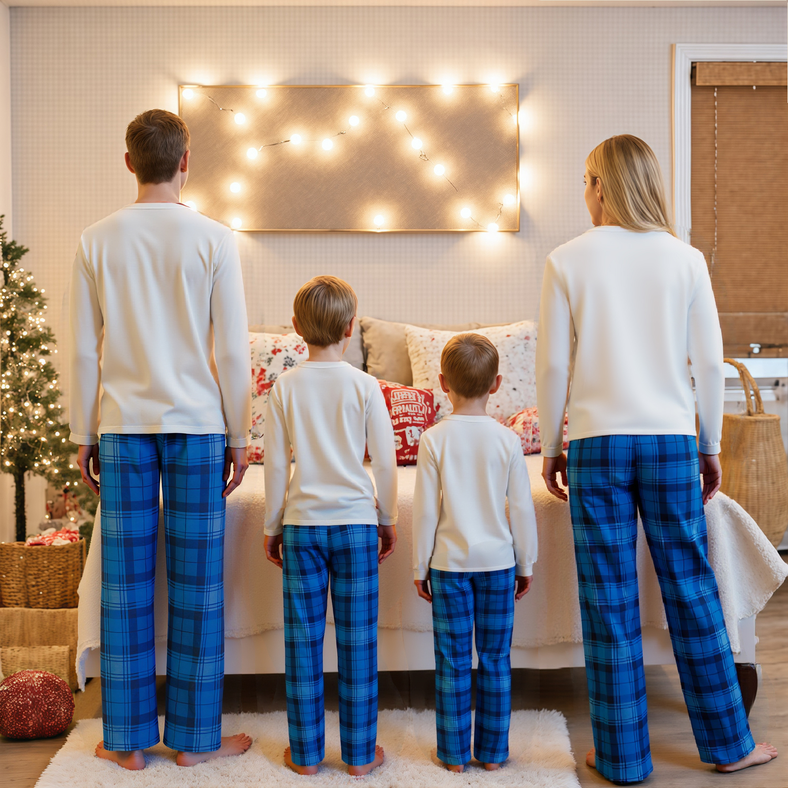 Family Matching Christmas Paja - đánh giá và giá Family Tree Print