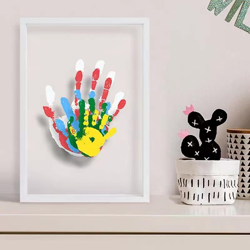 1 Set Family Handprint Photo F - đánh giá và giá Engraved Wood Frame