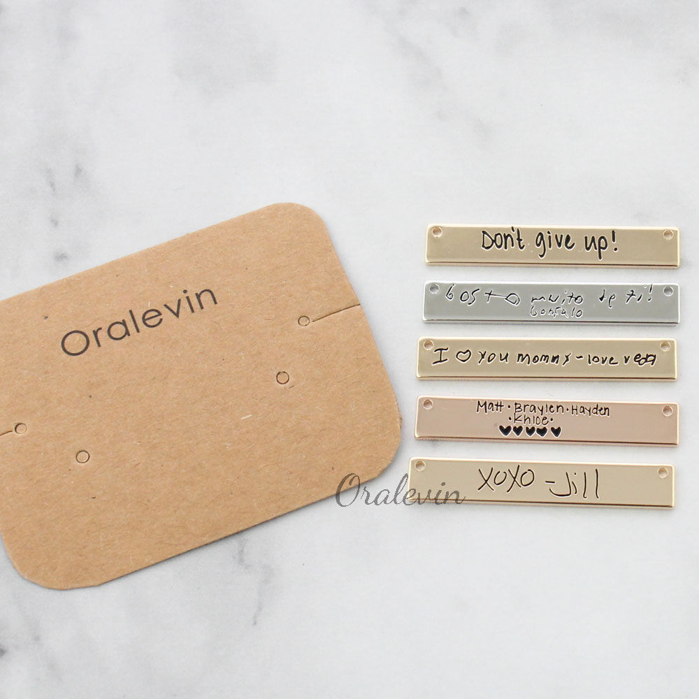 Personalized Custom Actual Han - đánh giá và giá Handwriting Necklace Bar