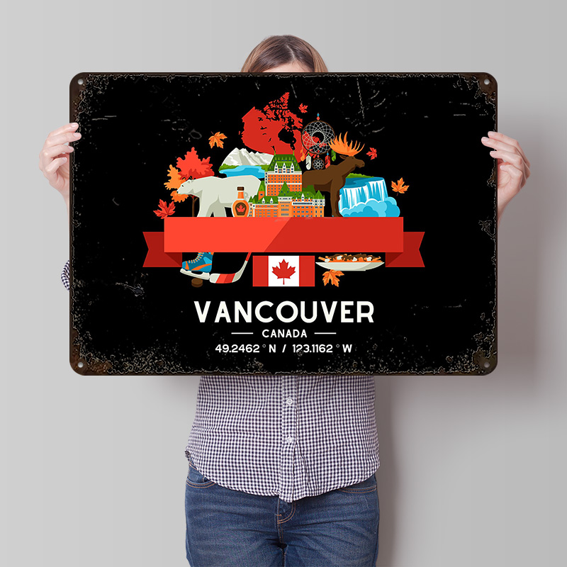 Vancouver City Map Printed Pos - đánh giá và giá Custom Map Poster