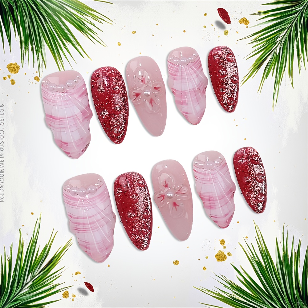 10pcs Medium Almond Handmade P - đánh giá và giá Pressed Flower Art
