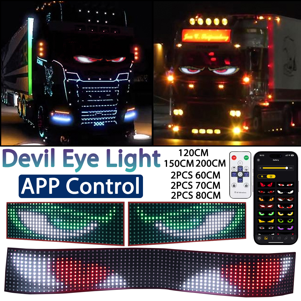 Truck Devil Eyes LED Light APP - đánh giá và giá Custom Map Poster