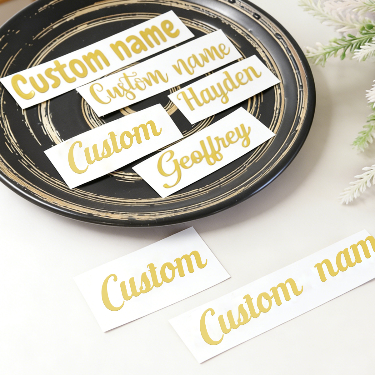 Custom name stickers, custom g - đánh giá và giá Personalised Candle Label