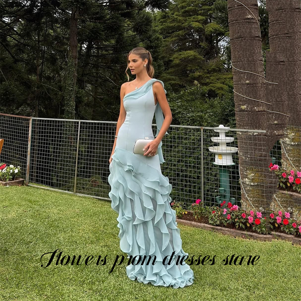 Flowers Sky Blue Party Dress L - đánh giá và giá Custom Night Sky