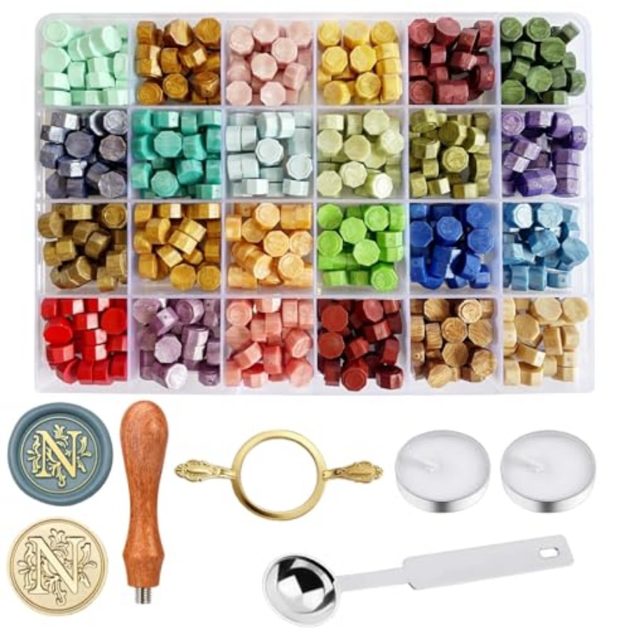 Wax Seal Stamp Kit - Sealing W - đánh giá và giá Wax Seal Letter Kit