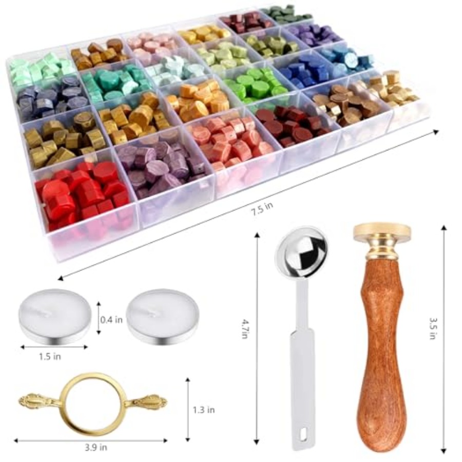 Wax Seal Stamp Kit - Sealing W - đánh giá và giá Wax Seal Letter Kit