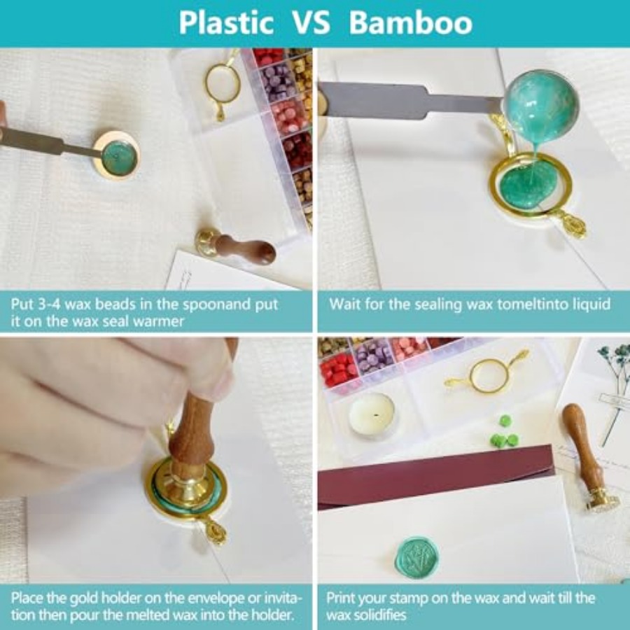 Wax Seal Stamp Kit - Sealing W - đánh giá và giá Wax Seal Letter Kit